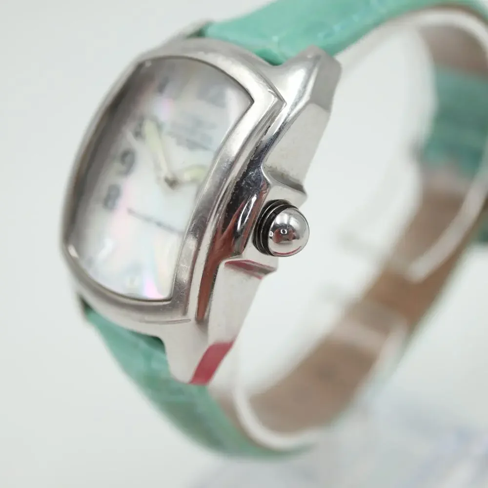 Invicta Silver Tone Women's Watch 29mm MOP Dial Extra Leather Strap New Battery